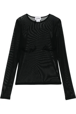 Jean Paul Gaultier Playera con logo afelpado