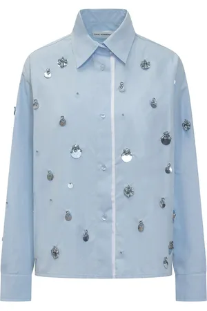 Des Phemmes Camisa con detalles de cristal