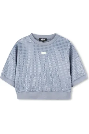 DKNY Sudadera bordada con lentejuelas