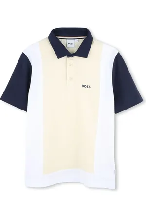 HUGO BOSS Playera tipo polo con logo estampado