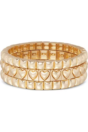 Roxanne Assoulin Set de tres pulseras Puffy Heart