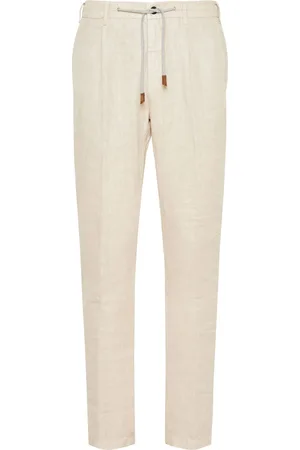 ELEVENTY Pantalones ajustados con cordones en la pretina