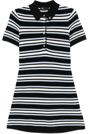 Maje Vestido corto con rayas estampadas
