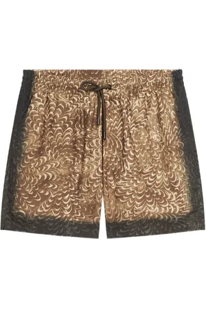 DRIES VAN NOTEN Shorts de playa estampados