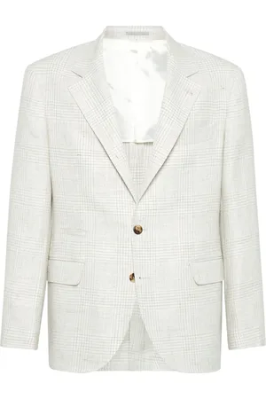 Brunello Cucinelli Blazer con motivo de cuadros príncipe de Gales