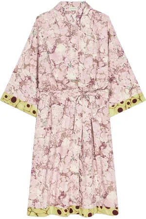 DRIES VAN NOTEN Vestido camisero con estampado floral