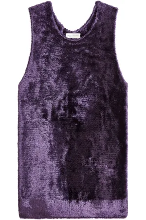 DRIES VAN NOTEN Top con cuello redondo