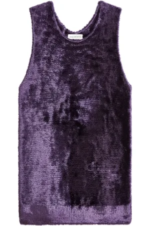 DRIES VAN NOTEN Top con cuello redondo
