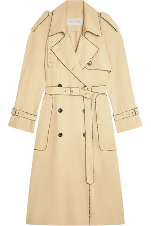 DRIES VAN NOTEN Gabardina con detalle de costuras