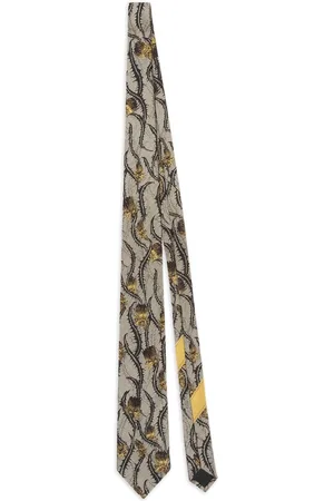 DRIES VAN NOTEN Corbata de seda estampada