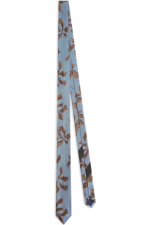 DRIES VAN NOTEN Corbata de seda estampada