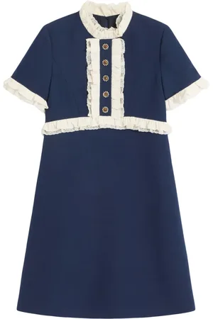VALENTINO GARAVANI Vestido corto con ribete de encaje