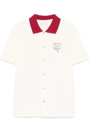 Drôle de Monsieur Camisa de piqué con logo bordado