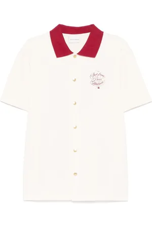 Drôle de Monsieur Camisa de piqué con logo bordado