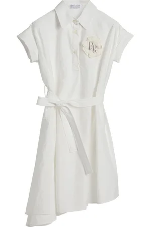 Brunello Cucinelli Vestido de popelina