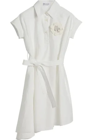 Brunello Cucinelli Vestido de popelina