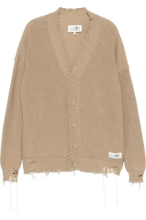 Maison Margiela Cárdigan con efecto envejecido