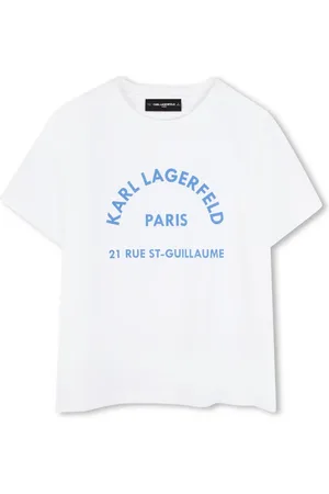 Karl Lagerfeld Playera con logo estampado