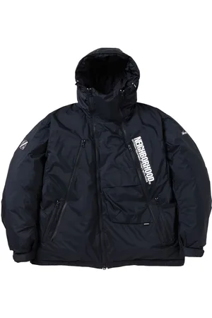 NEIGHBORHOOD Chamarra capitonada con logo estampado