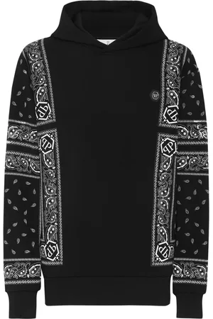 Philipp Plein Hoodie con estampado de cachemira