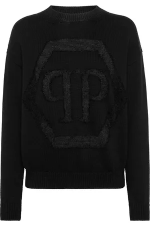 Philipp Plein Suéter con logo devoré