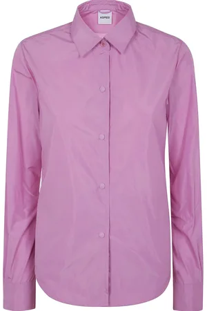 Aspesi Camisa con botones y dobladillo redondeado