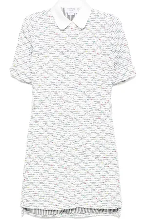 Thom Browne Vestido largo con bolsillo de parche