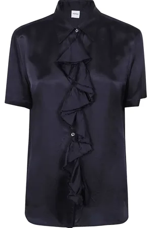 Aspesi Blusa con volantes en las mangas