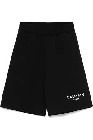 Balmain Shorts con aplique del logo