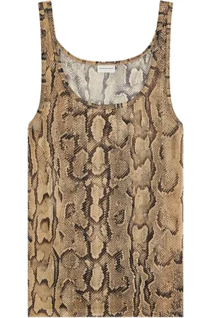 DRIES VAN NOTEN Camiseta con estampado de pitón
