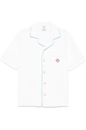 Casablanca Camisa de toalla con monograma