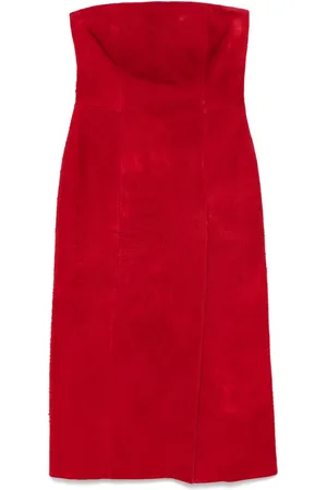 Alexander McQueen Vestido corto de gamuza