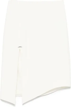 MUGLER Falda midi con perforaciones