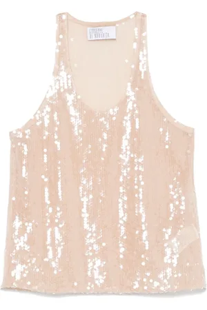 GIUSEPPE DI MORABITO Camiseta bordada con lentejuelas