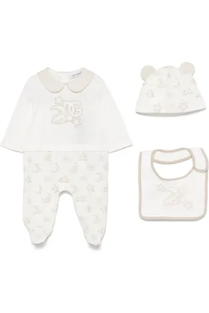 Dolce & Gabbana Set de mameluco con parche del logo