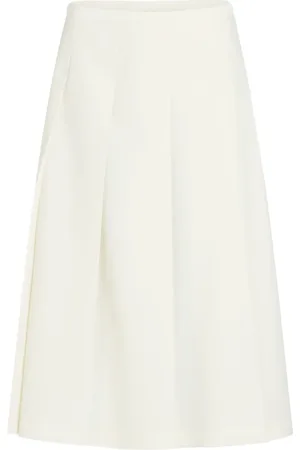 Patou Falda midi con diseño plisado