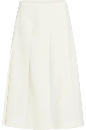 Patou Falda midi con diseño plisado