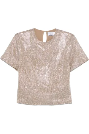 GIUSEPPE DI MORABITO Playera con detalles de cristal