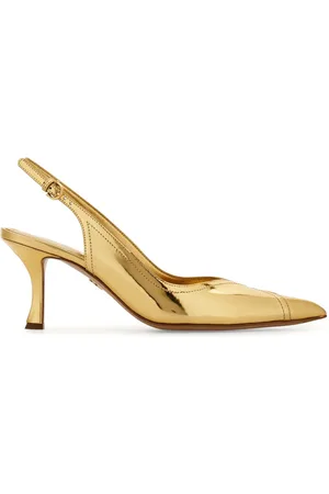 Salvatore Ferragamo Zapatillas metalizadas con tacón de 70mm