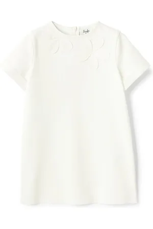 Il gufo Vestido con bordado floral