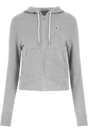 Maison Kitsuné Hoodie con apliques del logo