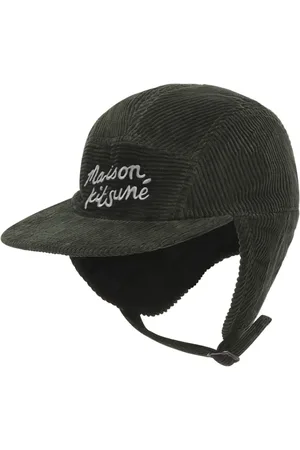 Maison Kitsuné Gorra con orejeras y logo bordado