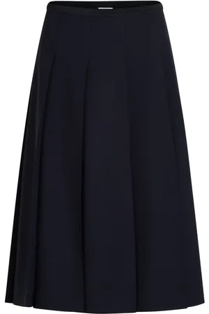 Patou Falda midi con diseño plisado