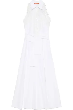 ERMANNO SCERVINO Vestido largo con detalle de encaje floral