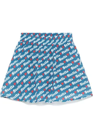Stella McCartney Falda con logo estampado