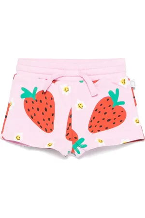 Stella McCartney Shorts con fresas estampadas