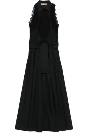 ERMANNO SCERVINO Vestido largo con detalle de encaje floral