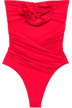 MAGDA BUTRYM Traje de baño con aplique floral