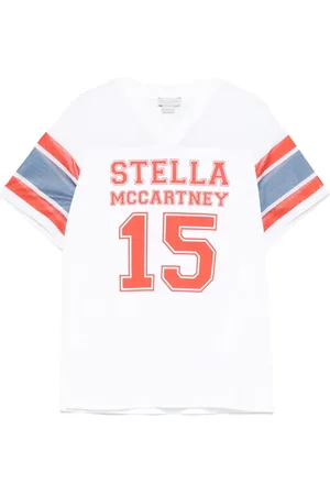 Stella McCartney Vestido estilo playera con logo estampado