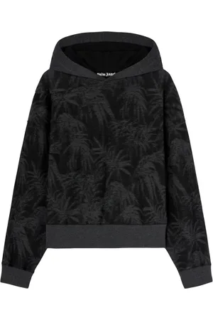 Palm Angels Hoodie con logo curvo